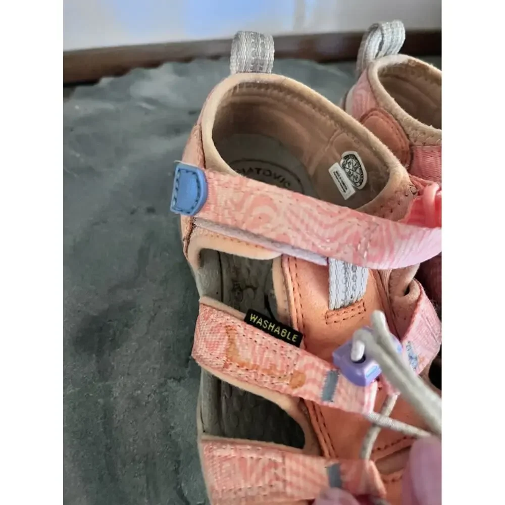 KEEN Seacamp II CNX Kids Girls Sandals Outdoor Closed Toe Hiking Pink Toddler 13